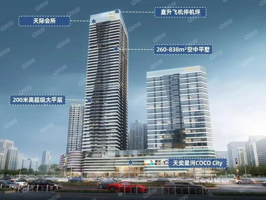 展盈天鉆，天奕國際廣場-均價25000元/平